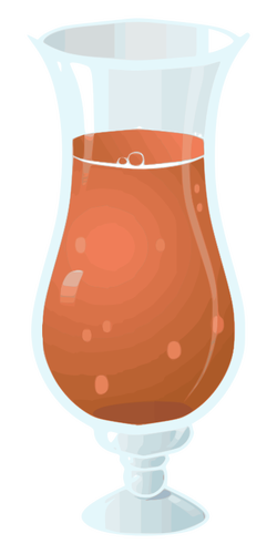 Exotic juice vector drawing