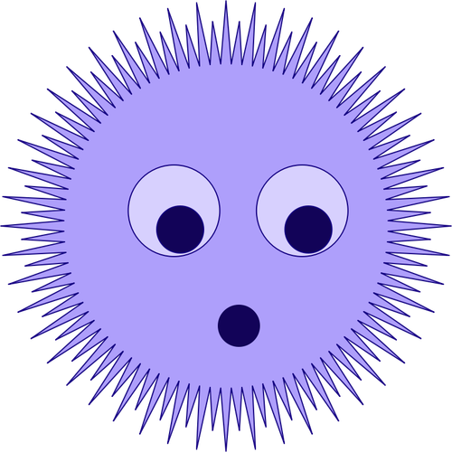Simbol vektor bintang biru