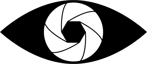 Icono de vector de cámara de ojo