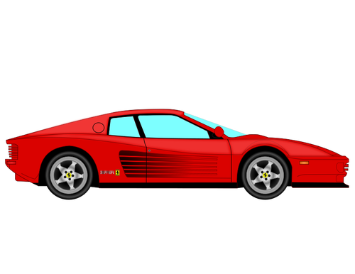 Vektor Zeichnung des Ferrari Testarossa