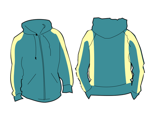 Depan dan belakang hoodie