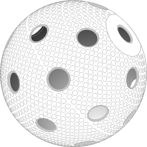 Vector afbeelding van floorball bal
