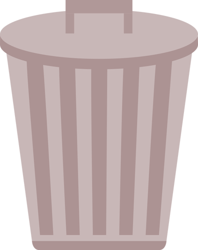Simbolo del bidone della spazzatura