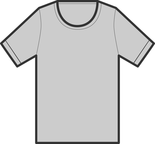Abu-abu T-shirt ilustrasi