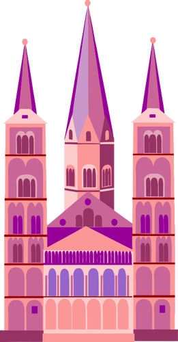 Розовая церковь изображение