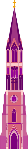 طويل القامة الكنيسة الوردي