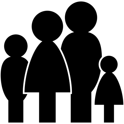 Gestileerde pictogram silhouetten