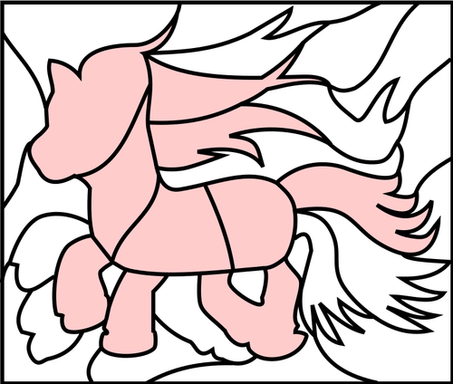 Puzzel foto fantasie pony