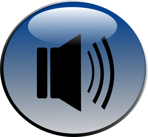 ClipArt vettoriali di lucido icona audio