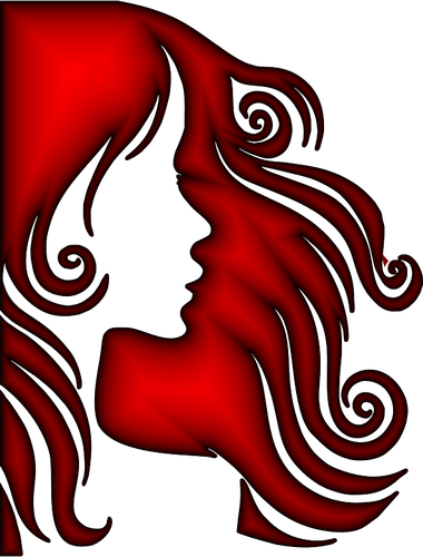 Rödhårig kvinna