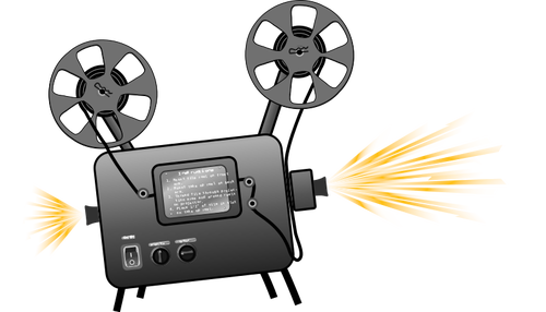 Filmový projektor vektorové kreslení