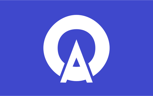 Asakawa, Fukushima के ध्वज