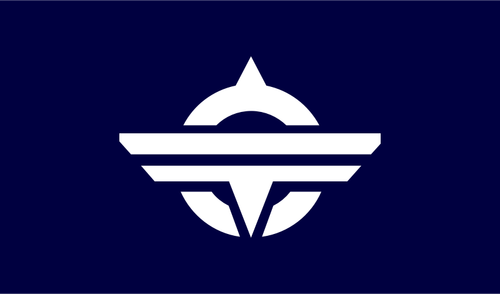 Vlag van de voormalige Munakata, Fukuoka