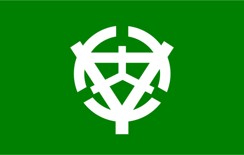 Bandera de antigua Uchiko, Ehime
