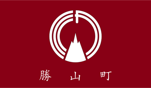 Katsuyama, फुकुओका का ध्वज