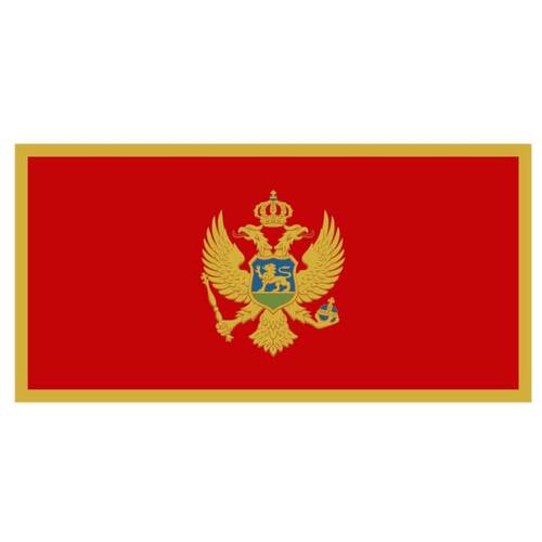 Montenegros flagg vektor