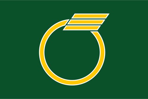 Bandera de Shirokawa, Ehime