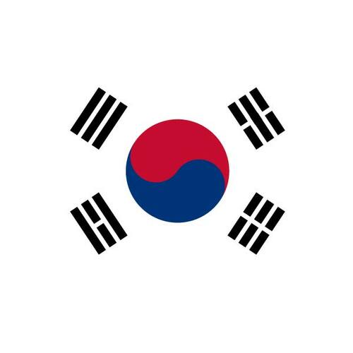 Flaga wektor Korei Południowej