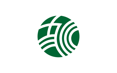 Officiële vlag van voormalige Kamikawa vector graphics