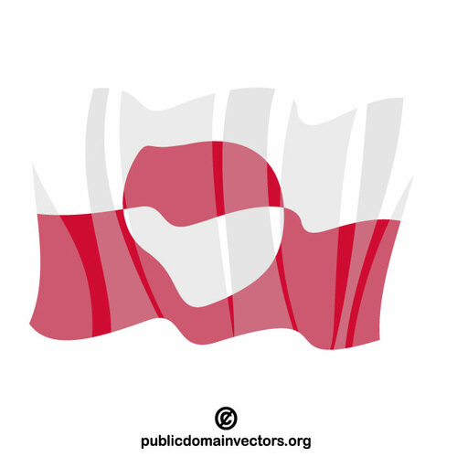 Image clipart du drapeau du Groenland