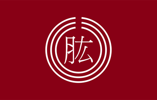 Oficiální vlajka Hijikawa vektorové ilustrace