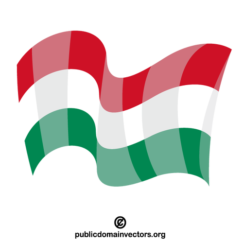 Vlajka Maďarska vektor