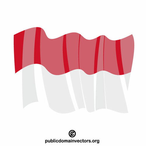 Indonesiens nationella flagga