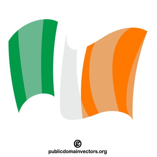 Irlands Flagga vektor