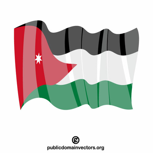 Flaga narodowa Jordanii