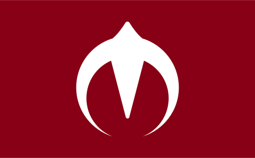 Flagge Jumonji, Akita