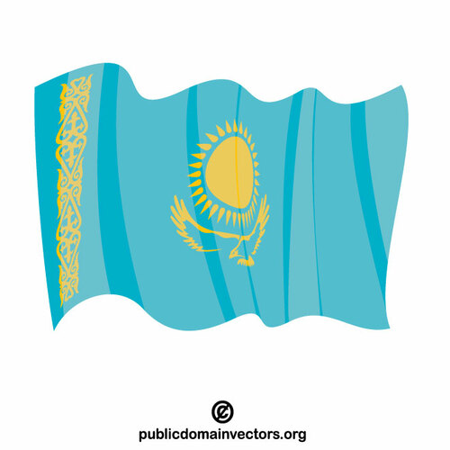 Nationale vlag van Kazachstan