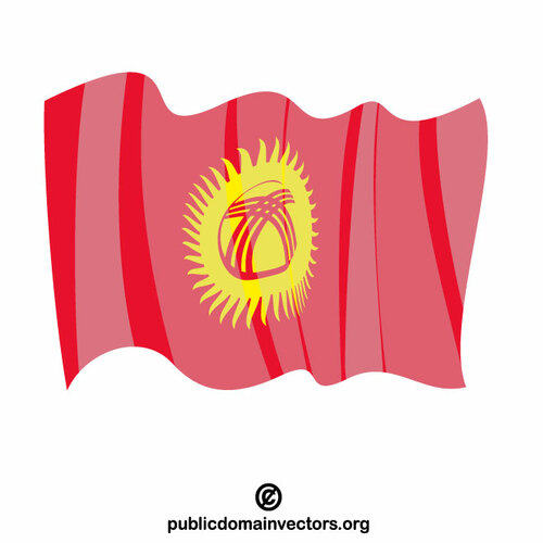 Nationalflagge Kirgisistans