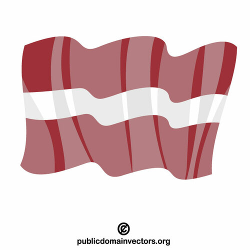 Clip art drapeau de la Lettonie