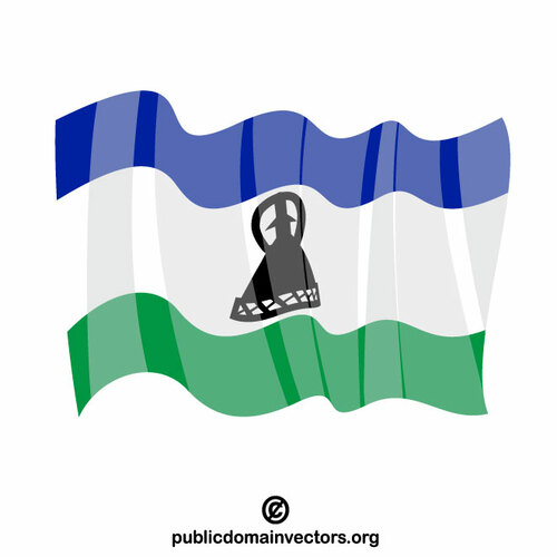 Nationale vlag van Lesotho