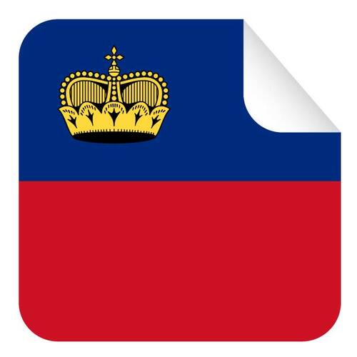 Bendera Lichtenstein stiker