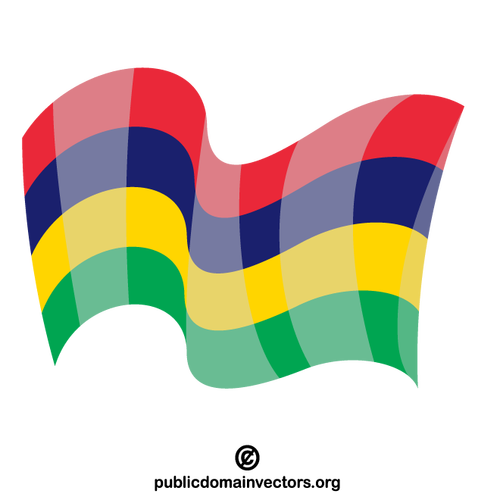 Bandeira do vetor Maurício
