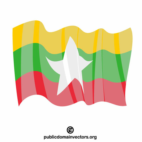 Nationale vlag van Myanmar