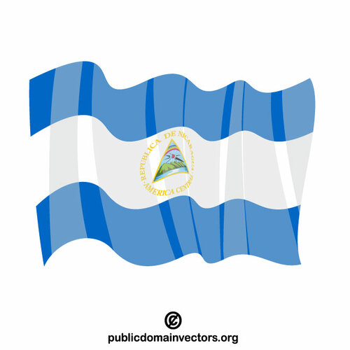 निकारागुआ राष्ट्रीय ध्वज
