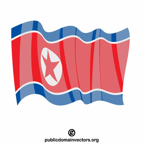 Bandeira do estado da Coreia do Norte