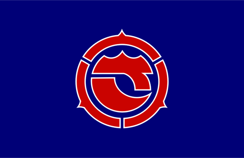 Satomi-vektoripiirustuksen virallinen lippu