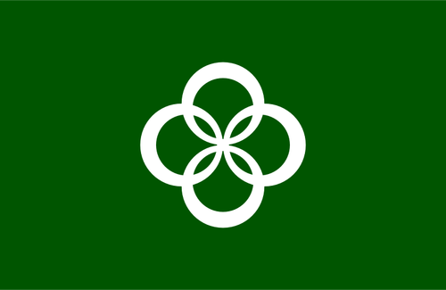 Vector bandeira dos Wazuka, Kyoto