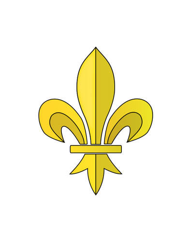 Kuva ranskankielisestä kanadankielisestä versiosta fleur-de-lysistä