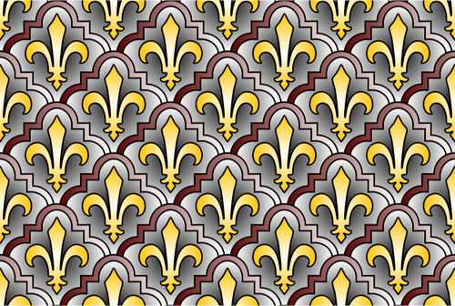 French vintage symbol pattern