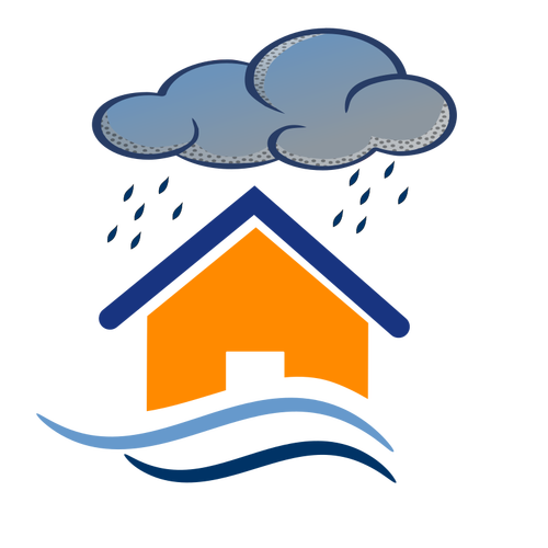 Overstroming pictogram