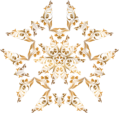 Yıldızlı altın tasarım