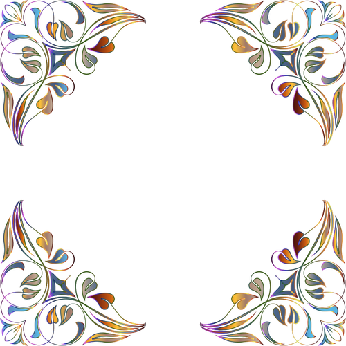 Image vectorielle de décorations florales