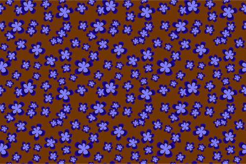 Teste padrão floral em fundo marrom