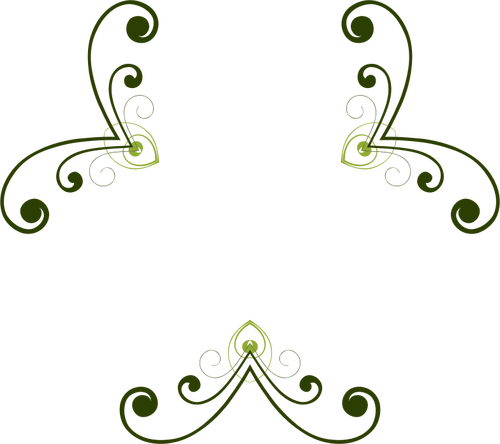 Vector illustraties van onvoltooide bloem