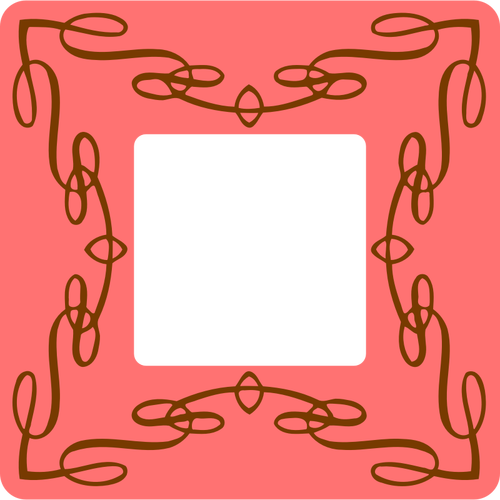 Fyrkantig dekorativ ram