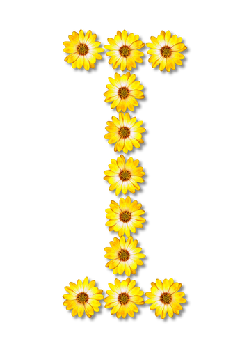 Çiçekli harf ı